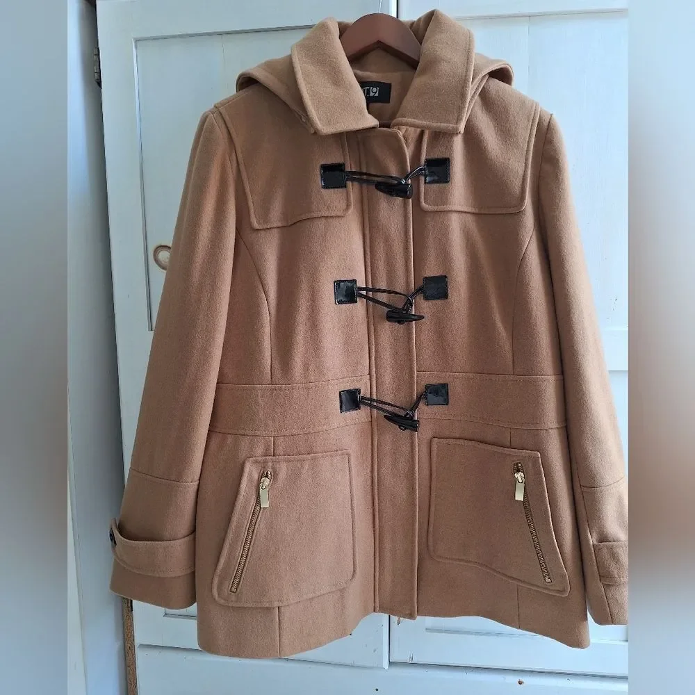 Apt 9 XL Tan Camel Toggle Jacket Coat
